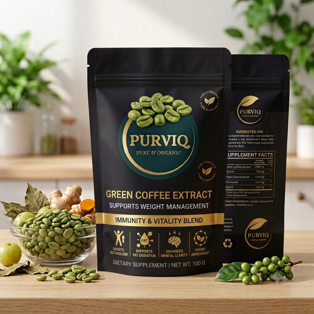 Premium Organic Green Coffee Beans (1 Month Plan)
