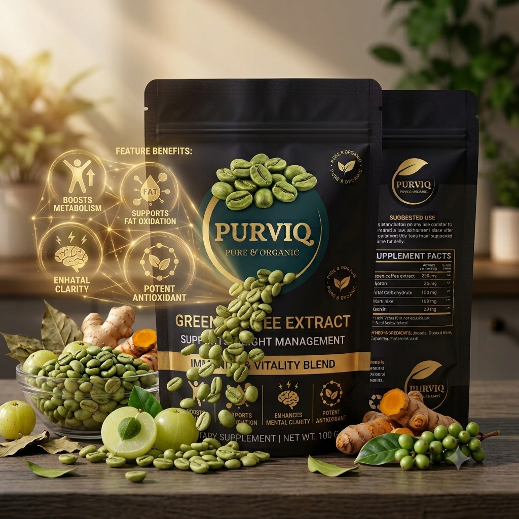 Premium Organic Green Coffee Beans (1 Month Plan)